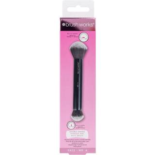 Brushworks Double Ended Lille børste til flydende creme og pudderprodukter type NO. 6 1 stk. - 1 stk.
