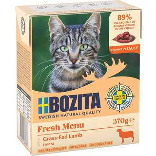 Bozita Feline Kornfri Tetrastykker i sauce Lam 6x370 g