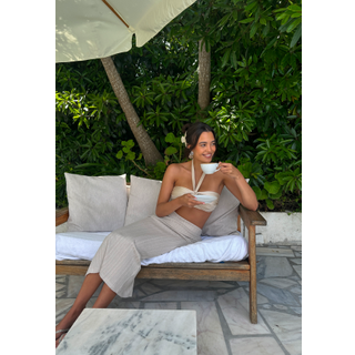 Sparkling Rib Midi Skirt