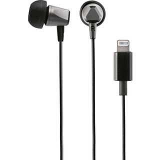 Exibel In-ear høretelefoner med mikrofon, Lightning - Sort
