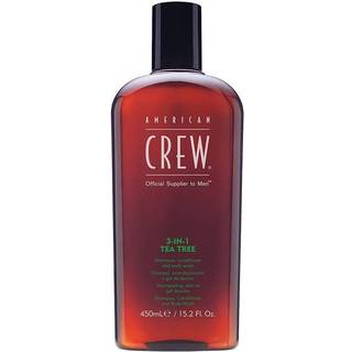 American Crew 3-in-1 Tea Tree Hair & Body Shampoo, 450 ml.