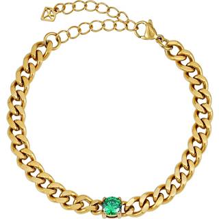 ANNEBRAUNER Panzer Green Armbånd 18K Guldbelagt