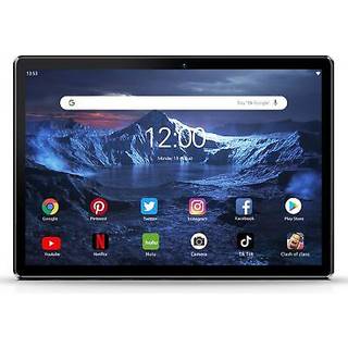 PRITOM 10,1-tommer Android 13-tablet med mikro-SIM-slot, 64 GB, quad-core, IPS-skærm, 8 MP kamera, Wi-Fi, GPS, Bluetooth, USB-C, 3G-telefon
