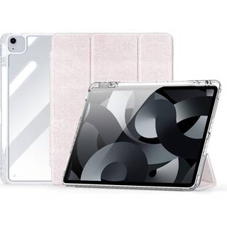 iPad Air 13" (2025 / 2024) Tri-Fold Cover - DUX DUCIS Unid Series - Gennemsigtig / Pink