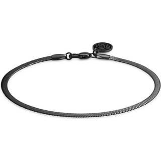 Essentials | 3 mm Gunmetal Sort Sildeben Armbånd