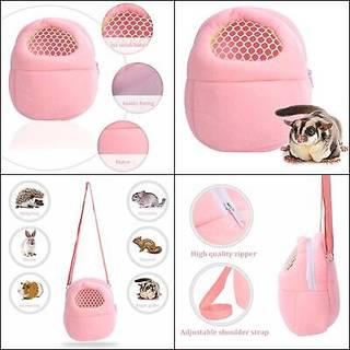 1 stk b?rbar hvid mesh afrikansk pindsvin hamster ?ndbar k?ledyrshundb?rerposer h?ndtasker hvalpekat rejser rygs?k (m hvid mesh - lyser?d 18 x 22