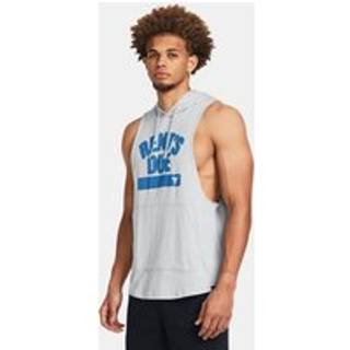 Sweatshirt med hætte Under Armour UA Pjt Rck Rents Due SL HD-GRY 1383303-011 Størrelse L