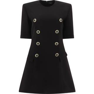 Balmain CrÃªpe minidress - black - S