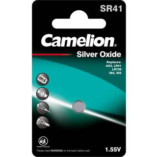 Camelion Sølvoxid-Knapcelle SR41/SR41W / G3 / 392 / LR41 / 192 1er Blister