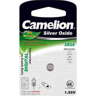 Camelion Sølvoxid-Knapcelle SR58/SR58W / G11/ LR721 / 362 / SR721 / 162 1er Blister