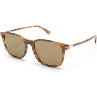 Montblanc Mand Montblanc MB0338S 004 Solbriller Acetat Brun Brun Firkantet