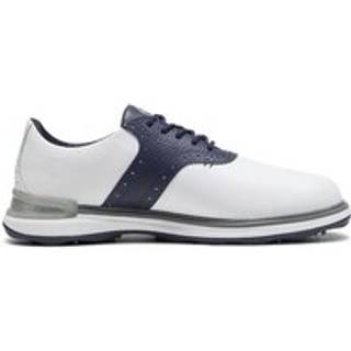 Puma Avant Vandtætte Herre Golfsko Uden Spikes - Puma White/Deep Navy/Speed Blue - Str. 42 Normal