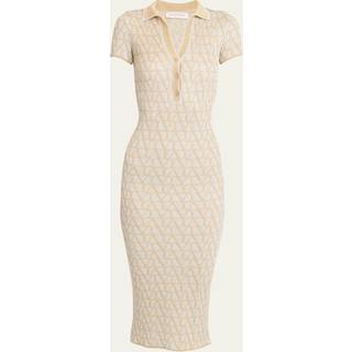 Valentino Toile Iconographe lamÃ© jacquard midi dress - gold - S
