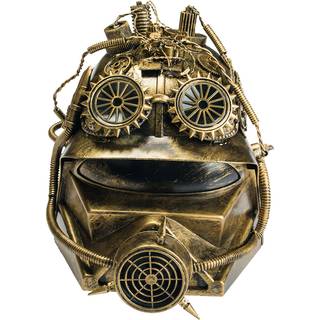 Alien Steampunk Helm mit Gasmaske