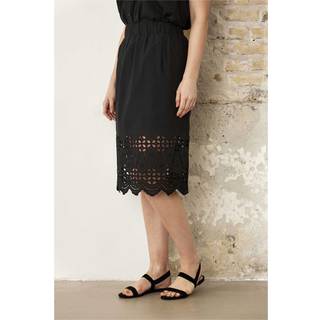 In Front Crystal Skirt Nederdele 16209 Sort (SMALL)