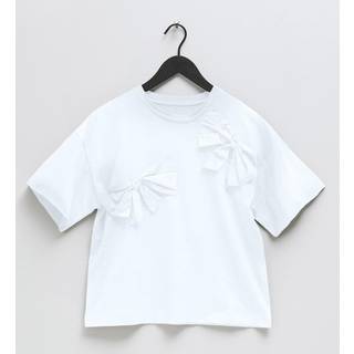 Objklara SS OW Bow Tee - White - Object - Hvid M