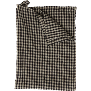 Olsson & Jensen Vipa viskestykke linned 45x65 cm Sort-sand