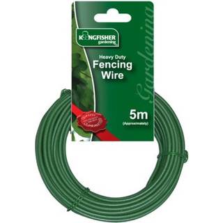 3 mm kraftig hegnstråd – grønbelagt, til havehegn, 5 m binding og fastgørelse