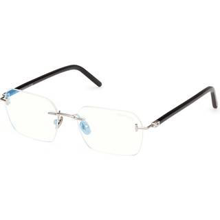 Tom Ford FT5934-B Blue-Light Block 016 54 Briller Mænd Silver - Shiny Palladium Silver - 54mm