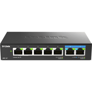 D-Link DMS-107 Multi-Gigabit switch 7 porte