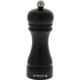 Peberkværn i træ, 14 cm, "Java Steak", Matte Black - de Buyer