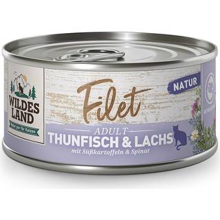 Wildes Land Vådfoder - Tunfiskefilet og ren laks 136.88 DKK/1 kg (12 x 80.0g)