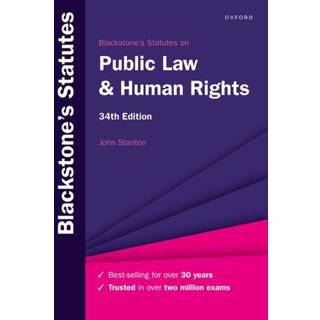 Blackstone's Statutes on Public Law & Human Rights