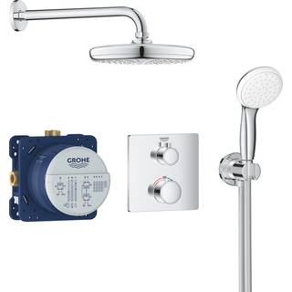 Grohe GRT sampk bruser+bruses. Grohtherm Brusesæt med Tempesta 210 m håndbrus Tempesta 100