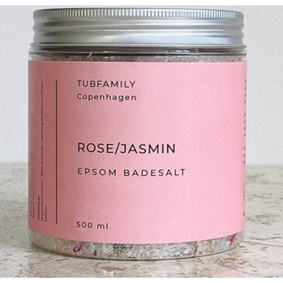 Luksus epsom badesalt / rose - 500g - 500gram