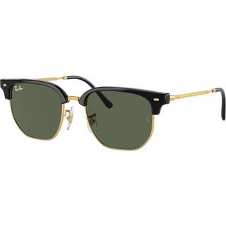 Ray - Ban Børn RJ9116S JUNIOR NEW CLUBMASTER 100/71 Solbriller Injiceret Sort Grøn Geometrisk Normal