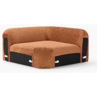 Rundet hjørnemodul Wolke i teddy-bouclé