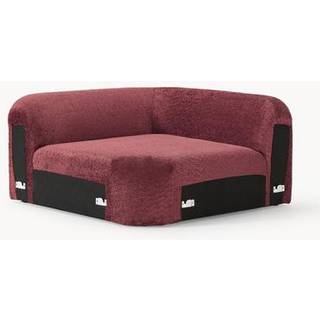 Rundet hjørnemodul Wolke i teddy-bouclé