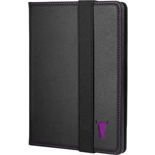 Kindle Paperwhite / Paperwhite Signature Edition Leather Case (11th Gen 2021/2022/2023) - Black with Purple Detail