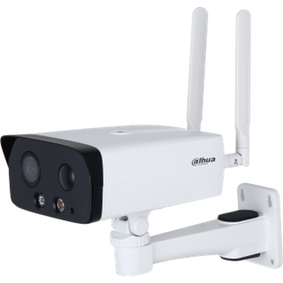 Dahua Bullet Kamera DH-IPC-HFW3441DGP-AS-4G-NL668EAU-B-0280B 2,8mm Wizsense Überwachungskamera mit 4 Megapixel Auflösung. professionelle Kamera für außen - weiß