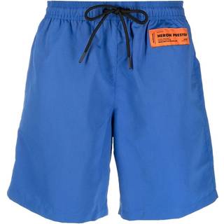 Heron Preston Logo Swimshorts Blue