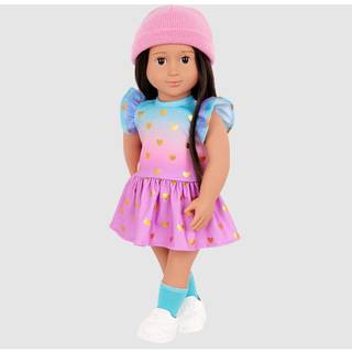 Our Generation kjole med hjertetryk outfit