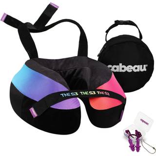 Cabeau Nakkenes udvikling TNE S3 Rejsehals Pudehukommelsesskum flypude. Halspude med tilknytningstropper - 360 graders support til rejsekontor og