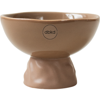 DBKD Base Irregular krukke S Ø12 cm Nougat