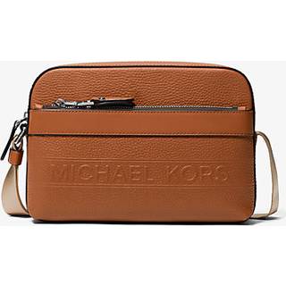 MK Hudson Pebbled Leather Utility Crossbody Bag - Brown - Michael Kors - ONE SIZE