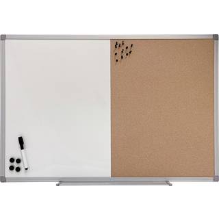 Kombitavle kort/whiteboard, 90 x 60 cm