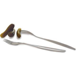 Norpro sæt med 2 rustfrit stål pickle gafler sølv