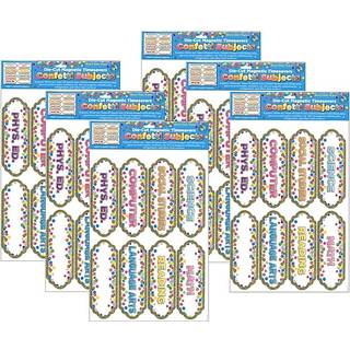 Ashley Productions Magnetic Die-Cut Timesavers & Labels Confetti Classroom Personer 8 pr. Pakke 6 pakker