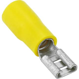 Conext Link QDVF-187Y25 Vinyl Quick Disconnect Terminal kvindelig 25 pakke (0,187 """" Gul 12-10 gauge) (17165)