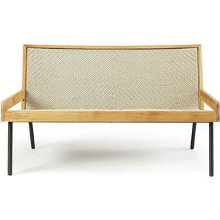 Ethimo Allaperto Nautic Sofa 2-pers - 2 personers sofaer Teak Grå - AAD2S51T1RFG
