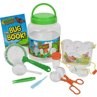 Nature Bound Bug Catcher Kit - 20 stykker Udendørs efterforskning Sæt til børn - Uddannelses- og sjov - Safe Insekt Catch & Release With Bucket N