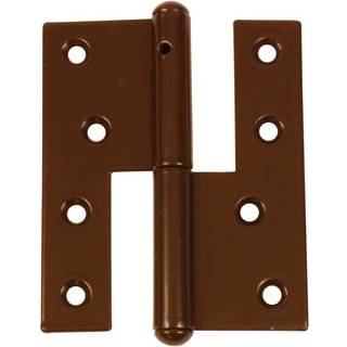 Ipa LET DØRHÆNGSEL 109X38 MM Fosfateret Brun Højre
