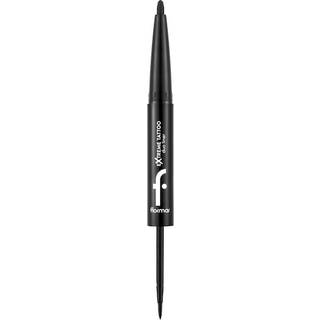flormar Extreme Tattoo Duo Liner Eyeliner 2-i-1 Skygge 001 Black 2.66 g - 2,66 g
