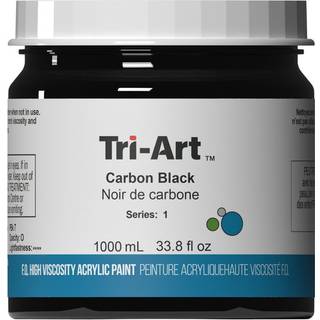 Tri-Art High Viscosity akrylfarve 1000 ml Carbon Black