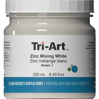 Tri-Art High Viscosity akrylfarve 250 ml Zinc Mixing White