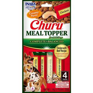 Dog Meal Topper Kylling Med Oksekød - 4x15 ml